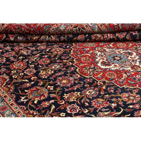 Tappeto Kashan Persia marrone grigio 295x418