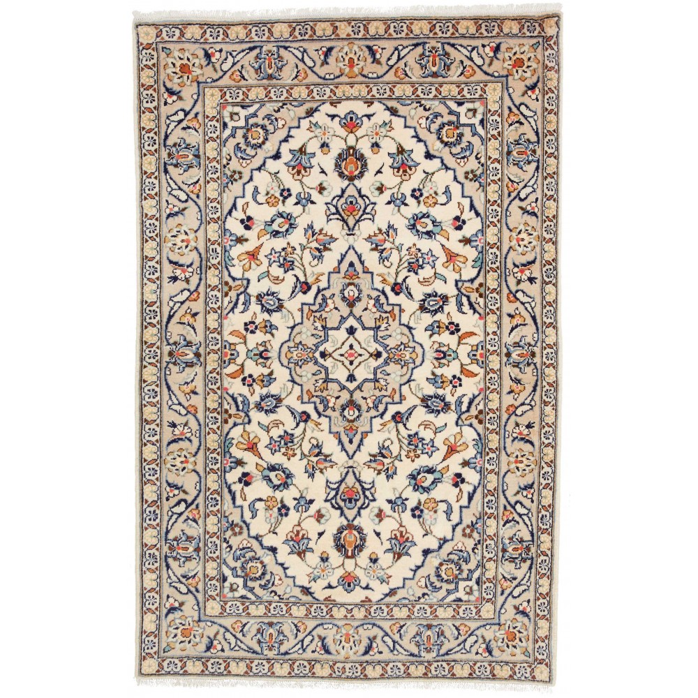 Tappeto Kashan Fine Persia beige marrone 98x150 Tappeto Kashan Fine Persia beige marrone 98x150