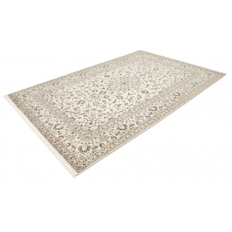 Tappeto Kashan Persia bianco arancione 193x300