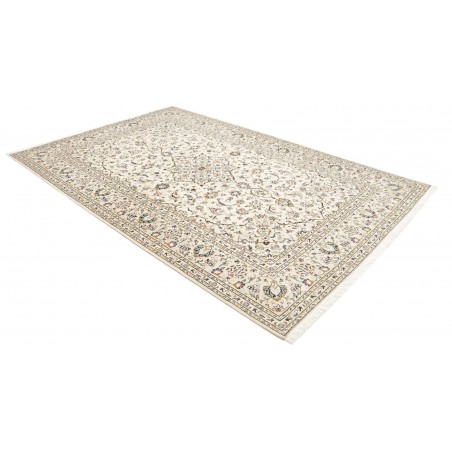 Tappeto Kashan Persia bianco arancione 193x300