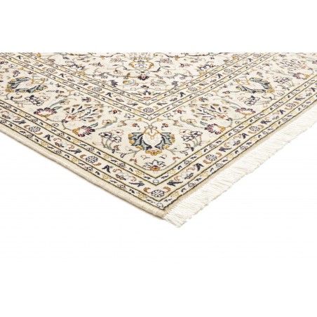 Tappeto Kashan Persia bianco arancione 193x300