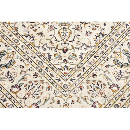 Tappeto Kashan Persia bianco arancione 193x300