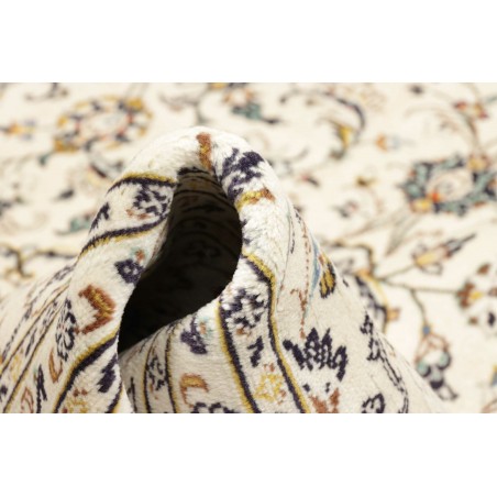 Tappeto Kashan Persia bianco arancione 193x300