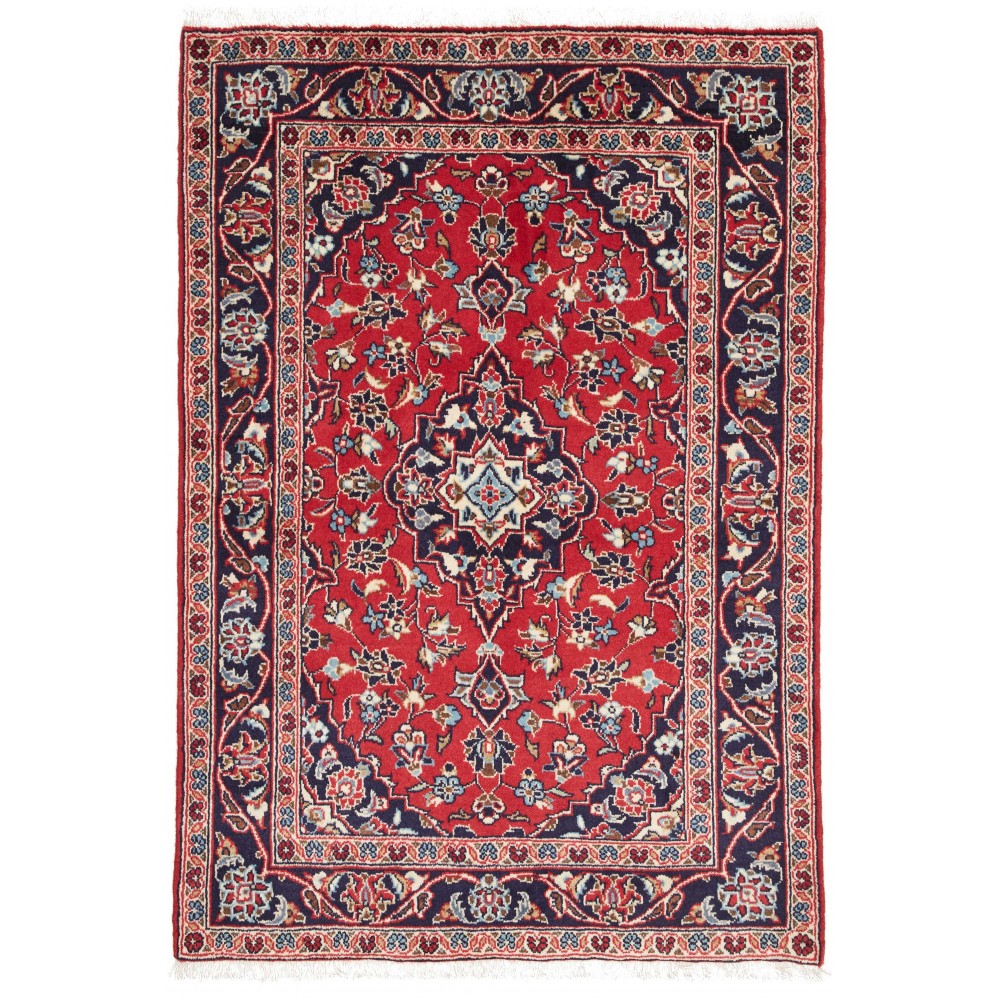 Tappeto Kashan Fine Persia rosso grigio 98x159 Tappeto Kashan Fine Persia rosso grigio 98x159