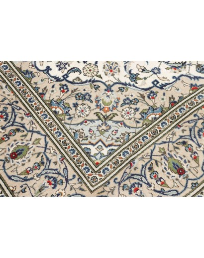 Tappeto Kashan Persia bianco 194x296
