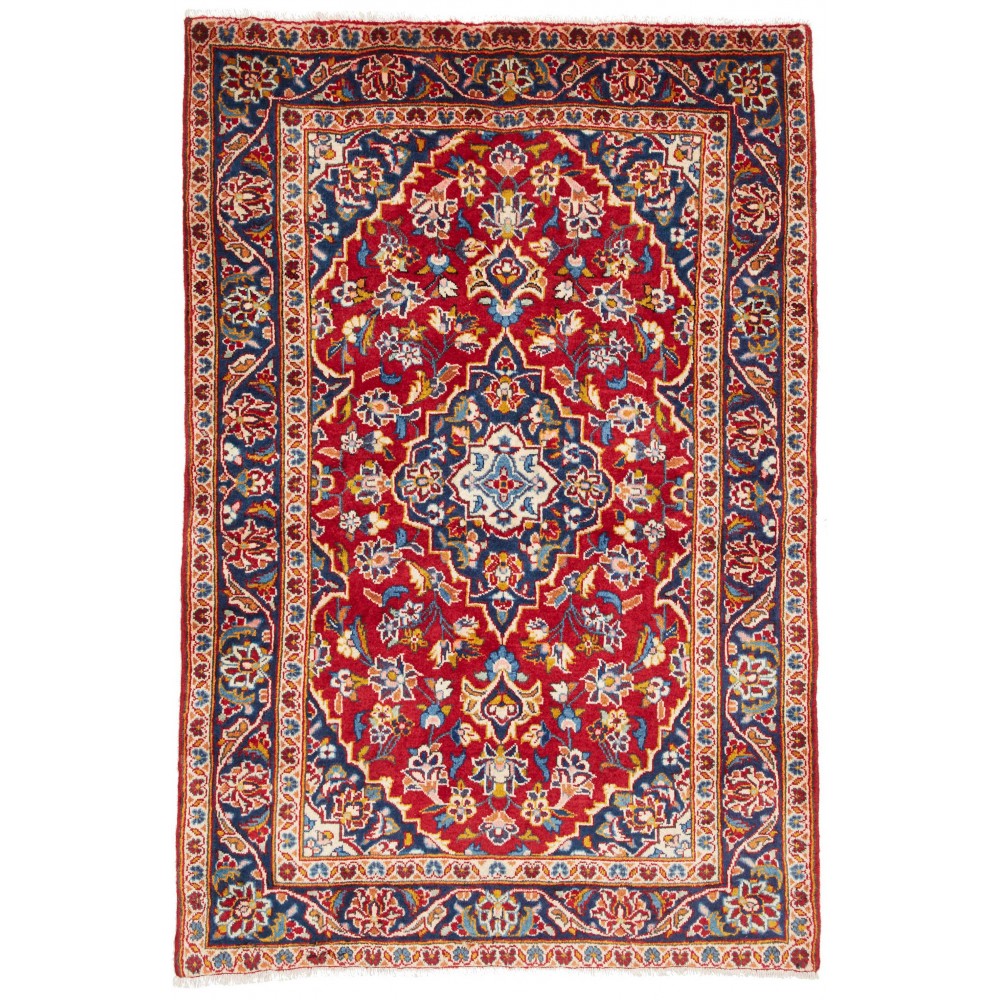 Tappeto Kashan Fine Persia marrone grigio 98x146 Tappeto Kashan Fine Persia marrone grigio 98x146