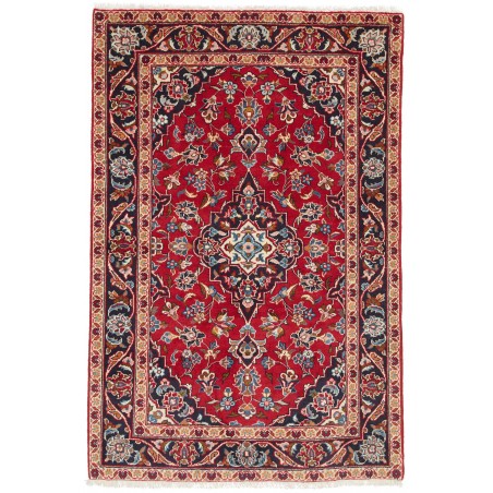 Tappeto Kashan Fine Persia marrone giallo 98x145
