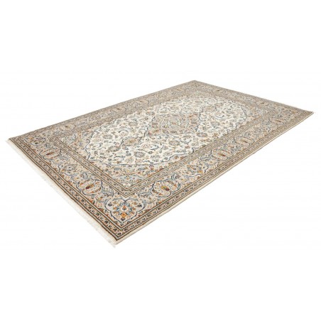 Tappeto Kashan Persia bianco marrone 200x300