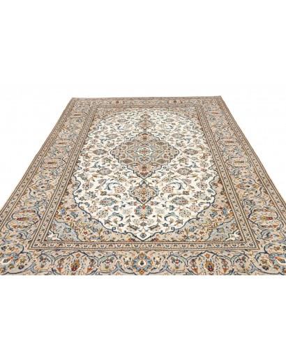 Tappeto Kashan Persia bianco marrone 200x300