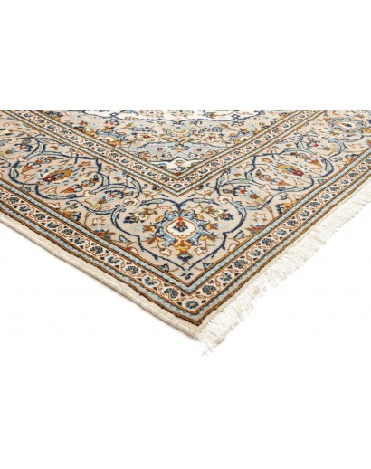 Tappeto Kashan Persia bianco marrone 200x300