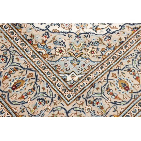 Tappeto Kashan Persia bianco marrone 200x300