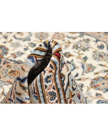 Tappeto Kashan Persia bianco marrone 200x300