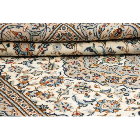 Tappeto Kashan Persia bianco marrone 200x300
