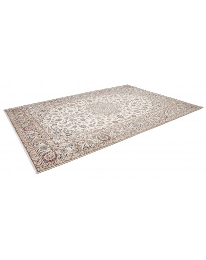 Tappeto Kashan Persia beige bianco 244x345