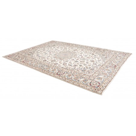 Tappeto Kashan Persia beige bianco 244x345