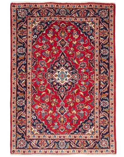 Tappeto Kashan Fine Persia marrone giallo 98x150