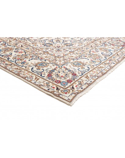 Tappeto Kashan Persia beige bianco 244x345