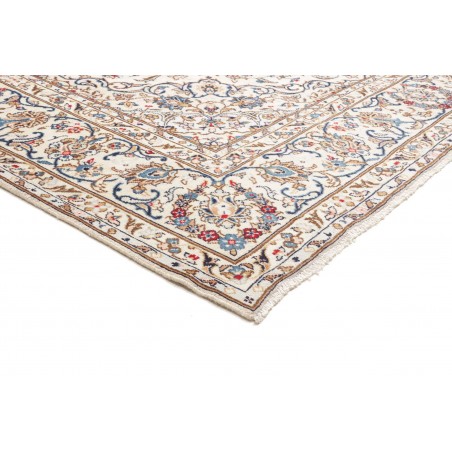 Tappeto Kashan Persia beige bianco 244x345