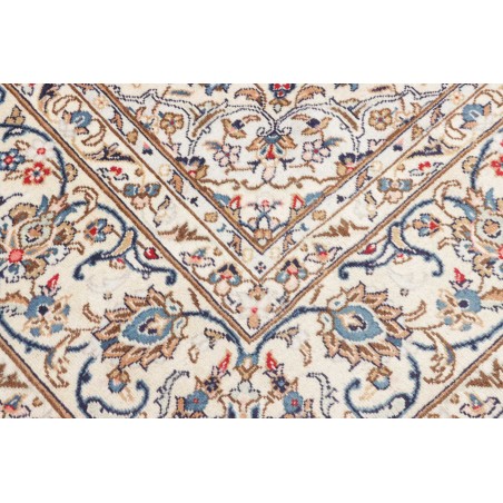 Tappeto Kashan Persia beige bianco 244x345