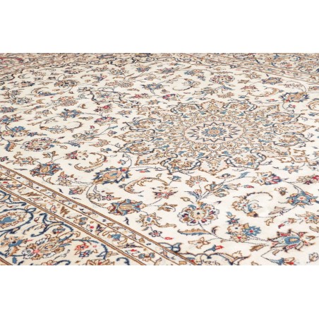 Tappeto Kashan Persia beige bianco 244x345