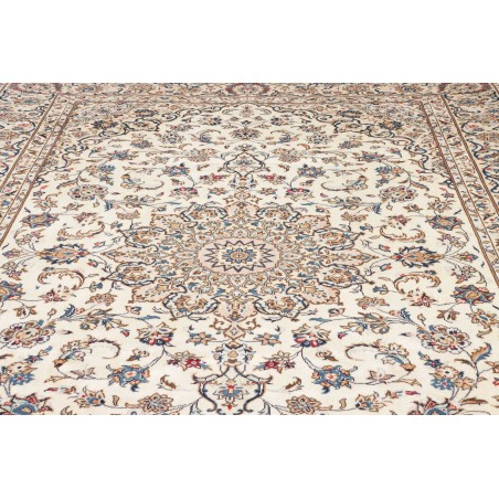 Tappeto Kashan Persia beige bianco 244x345