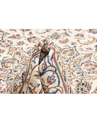 Tappeto Kashan Persia beige bianco 244x345