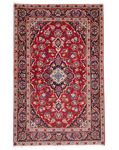 Tappeto Kashan Fine Persia marrone giallo 99x147