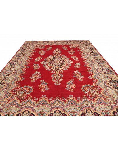 Tappeto Kerman Persia marrone grigio 304x421