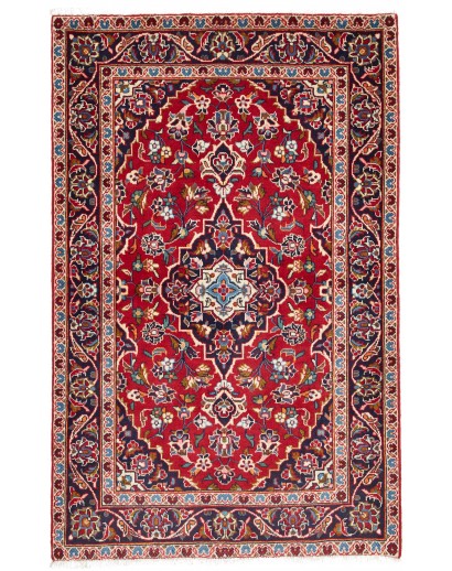 Tappeto Kashan Fine Persia marrone giallo 104x158