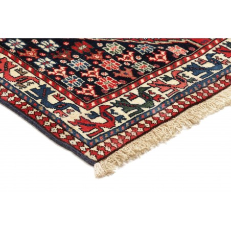 Tappeto Yalameh Persia marrone giallo 83x308