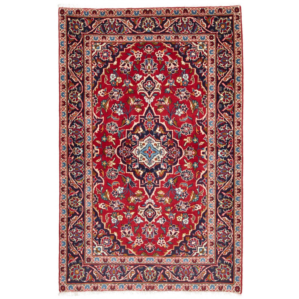Tappeto Kashan Fine Persia marrone grigio 100x153 Tappeto Kashan Fine Persia marrone grigio 100x153