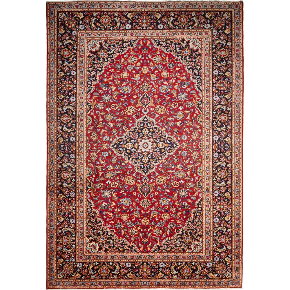 Tappeto Nadjafabad Persia marrone blu 257x378