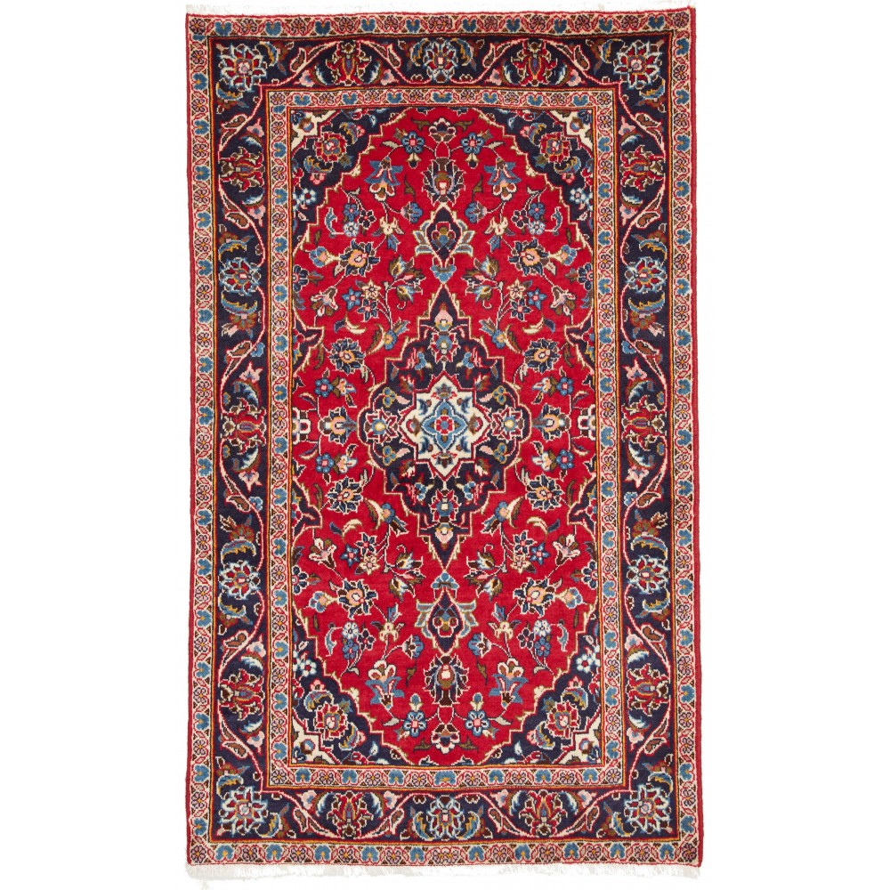 Tappeto Kashan Fine Persia marrone grigio 94x155 Tappeto Kashan Fine Persia marrone grigio 94x155