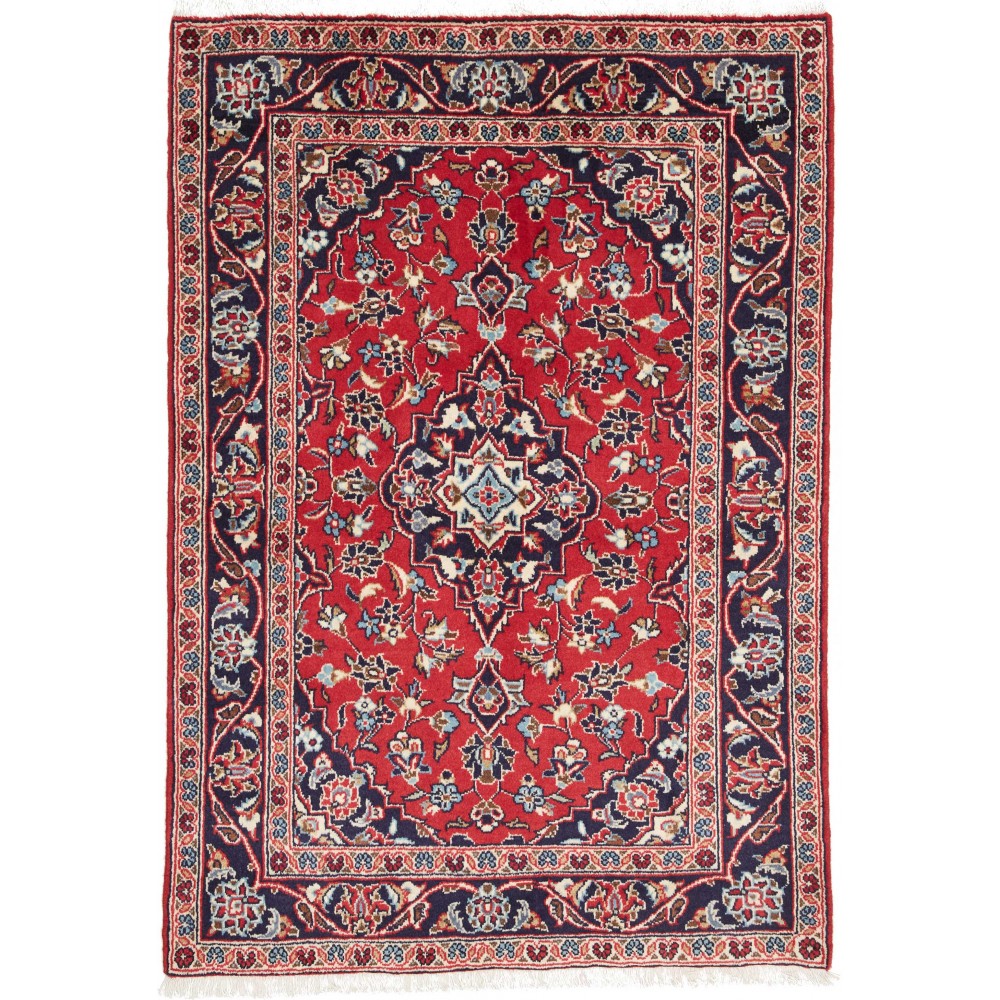 Tappeto Kashan Fine Persia rosso grigio 98x149 Tappeto Kashan Fine Persia rosso grigio 98x149
