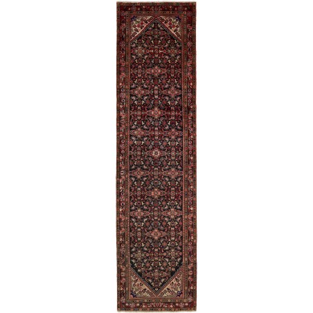 Tappeto Hamadan Persia grigio marrone 100x495