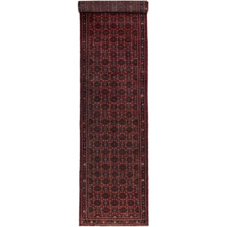 Tappeto Hamadan Persia grigio marrone 120x510