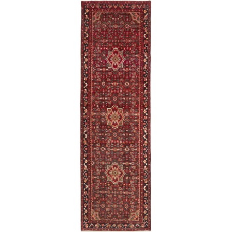 Tappeto Hamadan Persia marrone arancione 116x392
