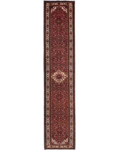 Tappeto Hamadan Persia grigio marrone 80x420