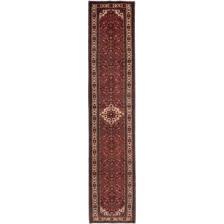 Tappeto Hamadan Persia grigio marrone 80x420
