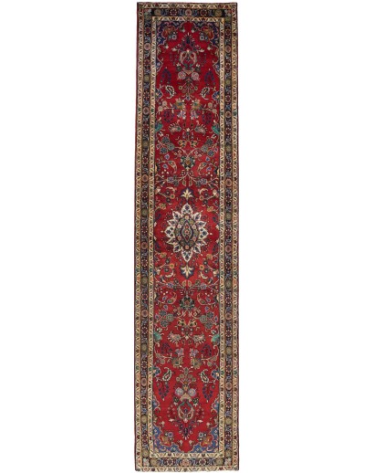Tappeto Hamadan Persia marrone 90x420