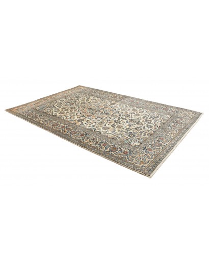 Tappeto Kashan Persia beige azzurro 202x307