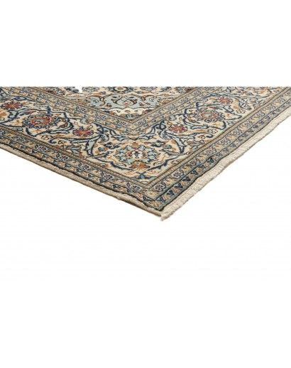 Tappeto Kashan Persia beige azzurro 202x307
