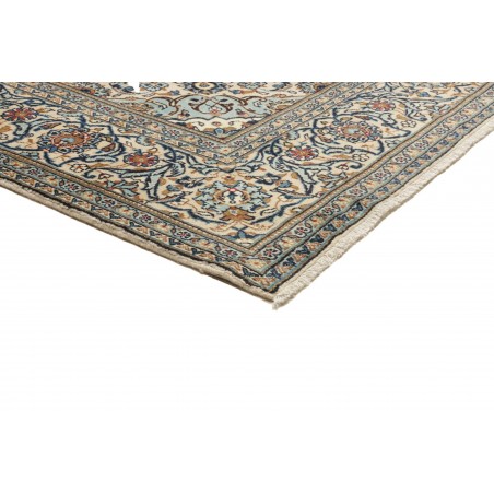 Tappeto Kashan Persia beige azzurro 202x307