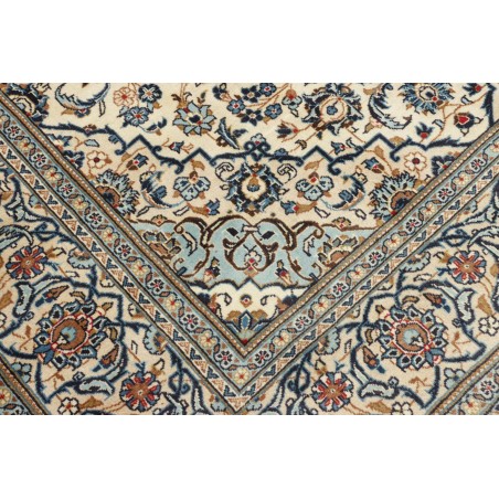 Tappeto Kashan Persia beige azzurro 202x307