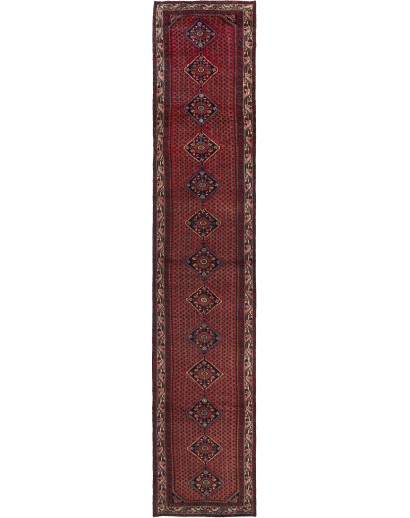Tappeto Hamadan Persia marrone grigio 80x440