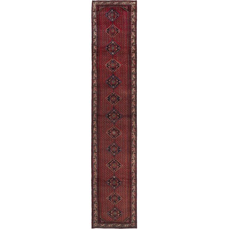 Tappeto Hamadan Persia marrone grigio 80x440