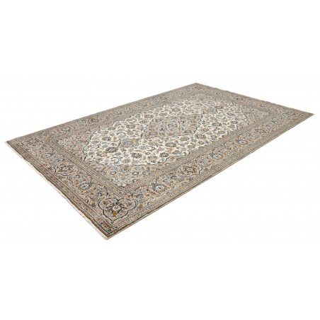 Tappeto Kashan Persia azzurro grigio 198x305