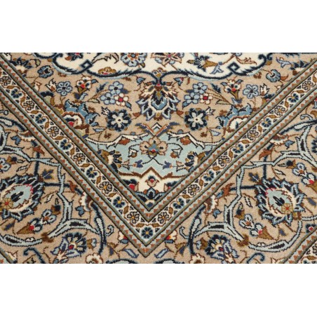 Tappeto Kashan Persia azzurro grigio 198x305