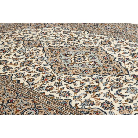 Tappeto Kashan Persia azzurro grigio 198x305