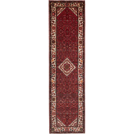 Tappeto Hamadan Persia grigio marrone 105x415